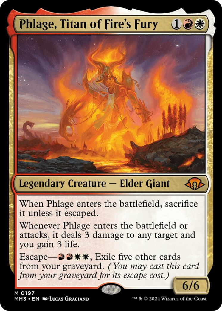 Phlage, Titan of Fire's Fury [Modern Horizons 3] MTG Single Magic: The Gathering    | Red Claw Gaming