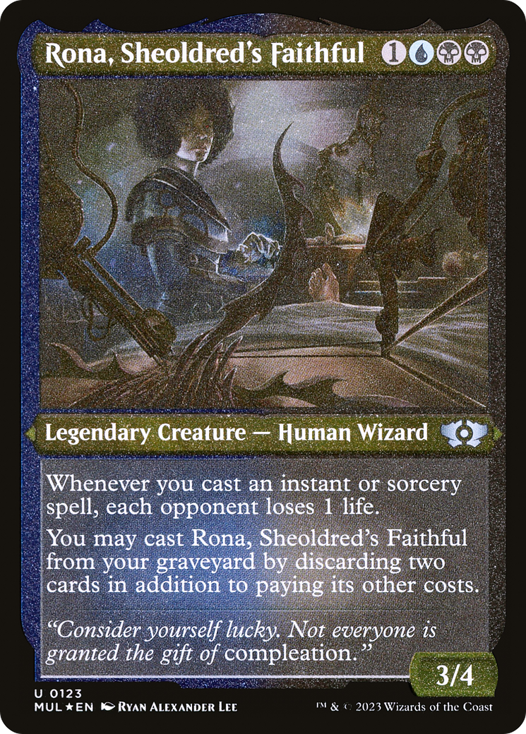Rona, Sheoldred's Faithful (Foil Etched) [Multiverse Legends] MTG Single Magic: The Gathering | Red Claw Gaming