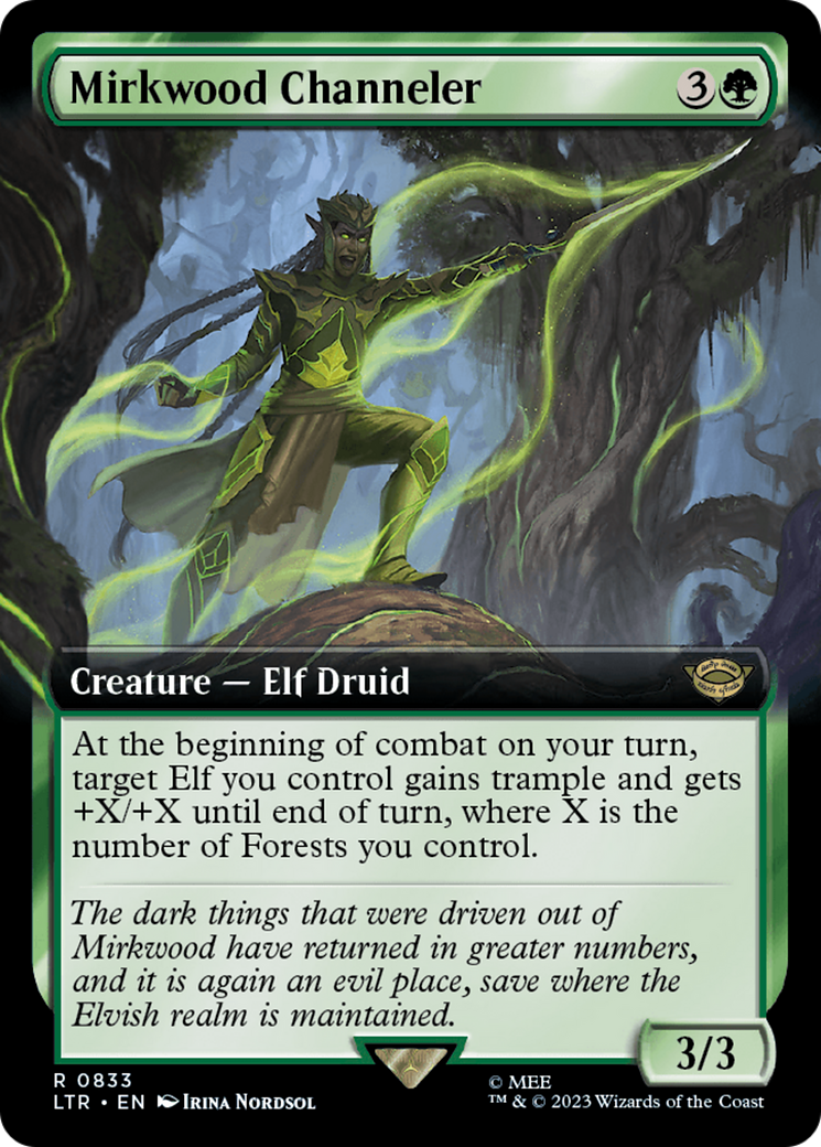 Mirkwood Channeler (Extended Art) [The Lord of the Rings: Tales of Middle-Earth] MTG Single Magic: The Gathering | Red Claw Gaming