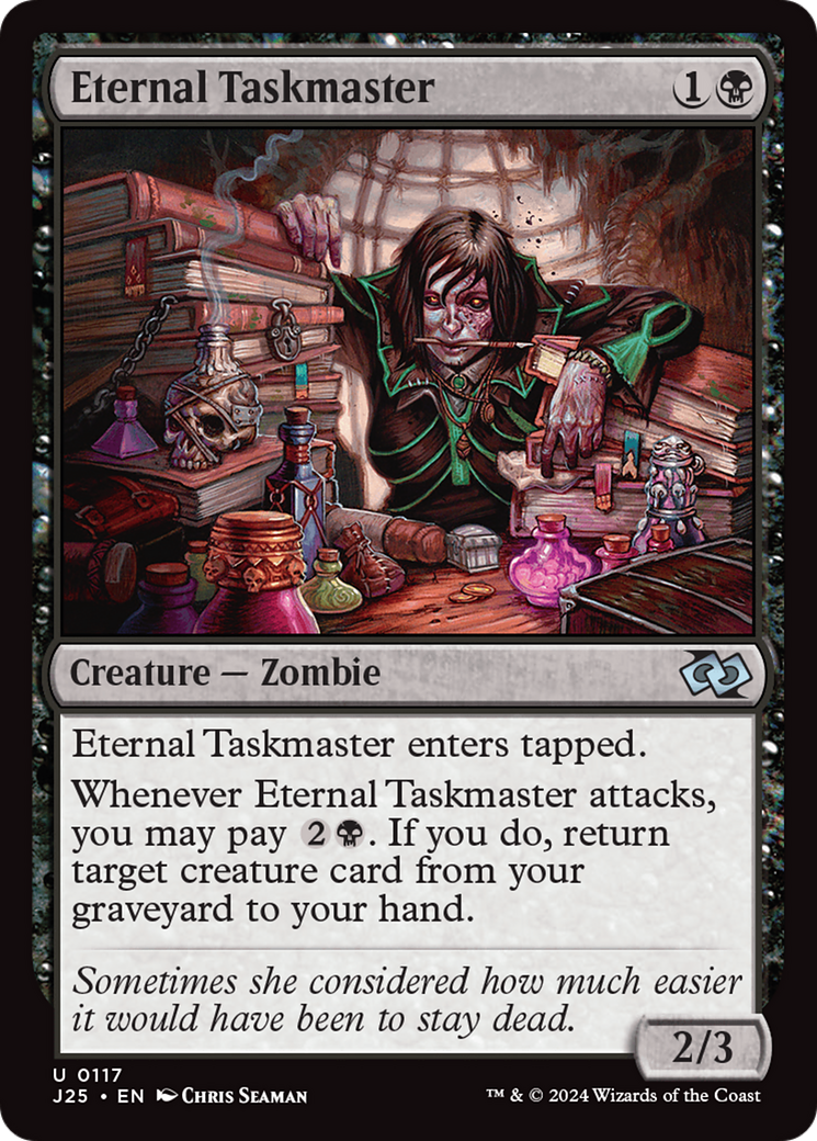 Eternal Taskmaster [Foundations Jumpstart] MTG Single Magic: The Gathering | Red Claw Gaming