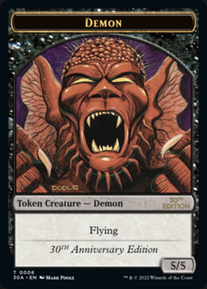 Demon Token [30th Anniversary Tokens] MTG Single Magic: The Gathering | Red Claw Gaming