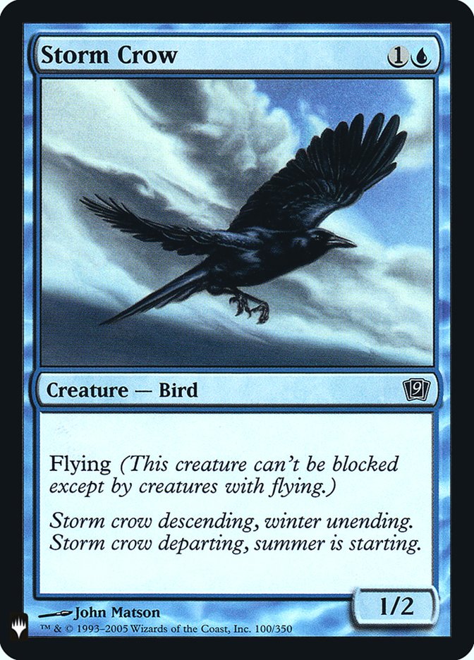 Storm Crow [Mystery Booster] MTG Single Magic: The Gathering    | Red Claw Gaming