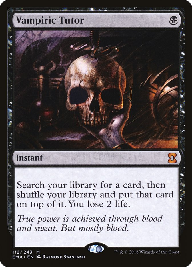 Vampiric Tutor [Eternal Masters] MTG Single Magic: The Gathering | Red Claw Gaming