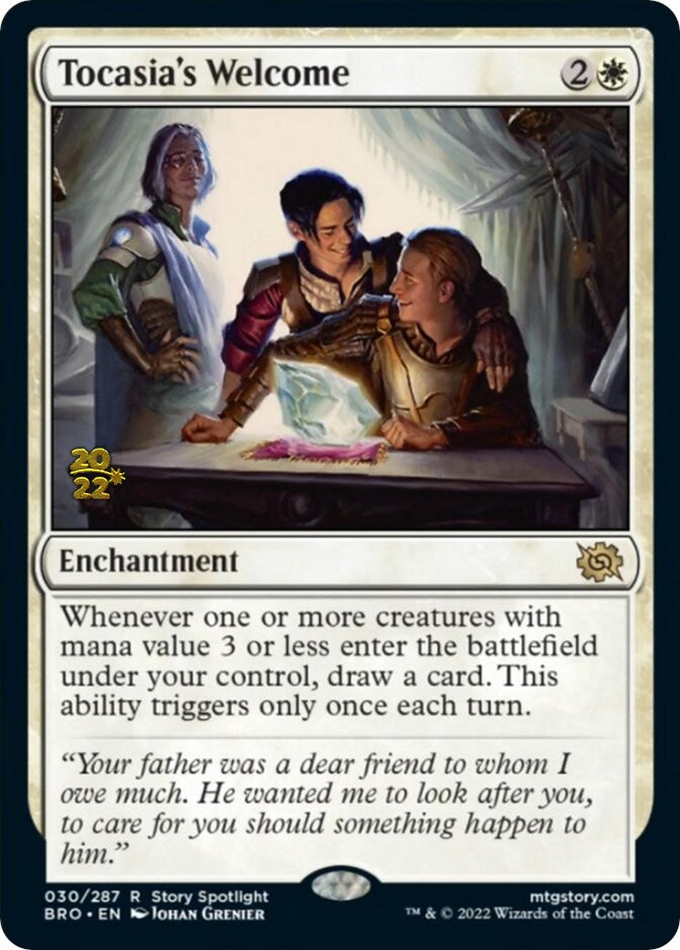 Tocasia's Welcome [The Brothers' War Prerelease Promos] MTG Single Magic: The Gathering | Red Claw Gaming