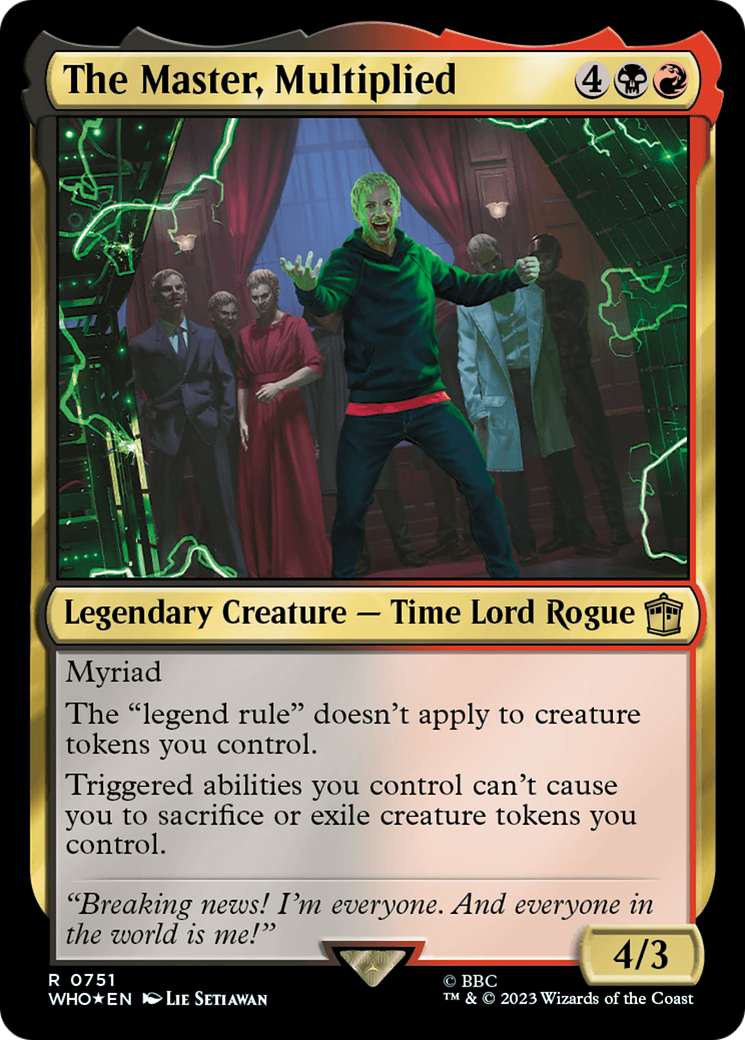 The Master, Multiplied (Surge Foil) [Doctor Who] MTG Single Magic: The Gathering | Red Claw Gaming
