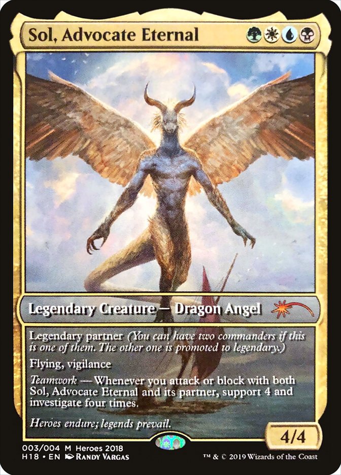 Sol, Advocate Eternal [Heroes of the Realm 2018] MTG Single Magic: The Gathering | Red Claw Gaming