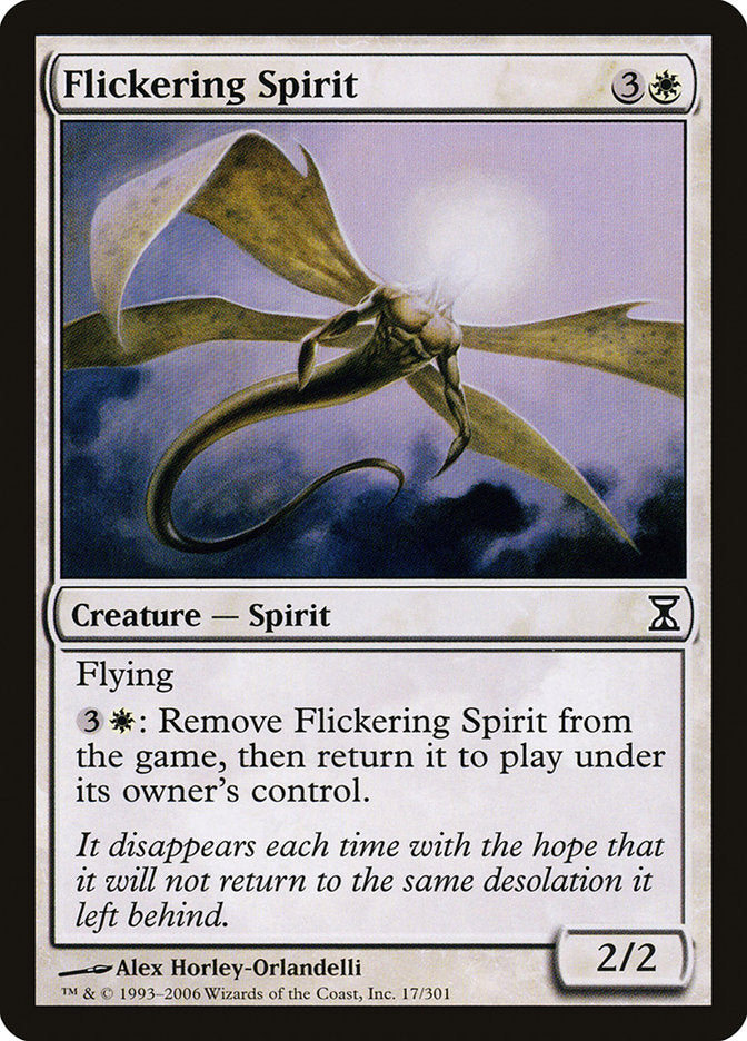 Flickering Spirit [Time Spiral] MTG Single Magic: The Gathering | Red Claw Gaming