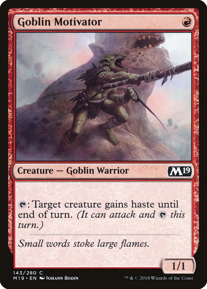 Goblin Motivator [Core Set 2019] MTG Single Magic: The Gathering | Red Claw Gaming