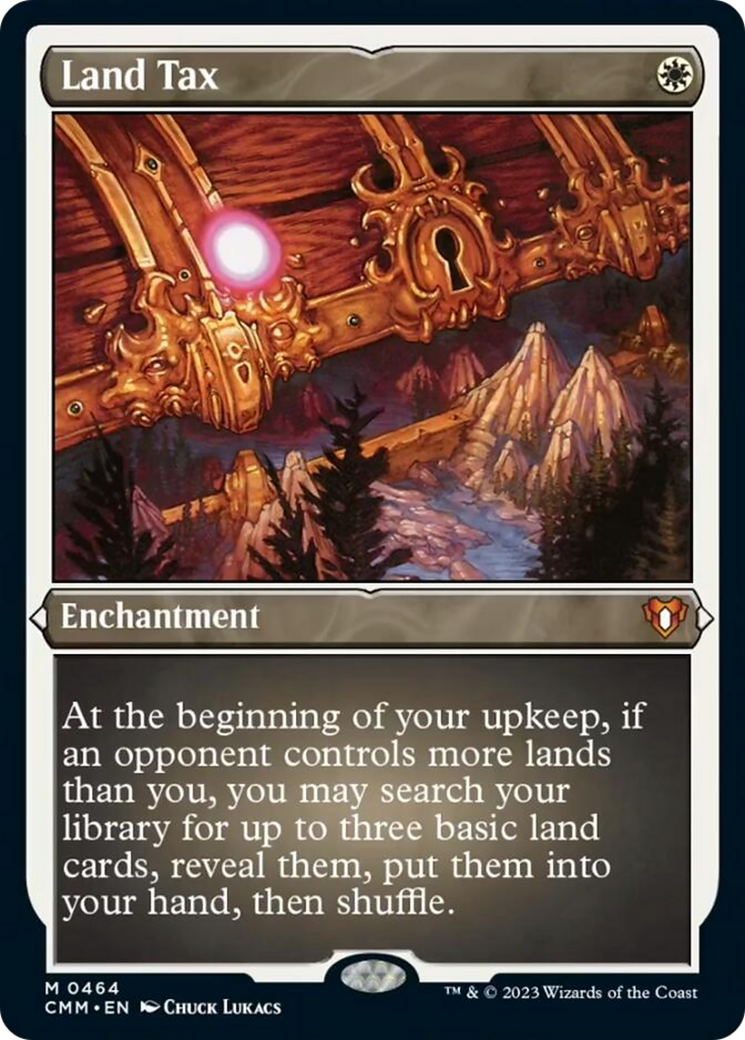 Land Tax (Foil Etched) [Commander Masters] MTG Single Magic: The Gathering | Red Claw Gaming