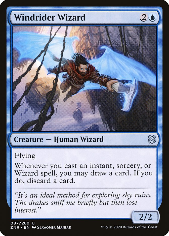 Windrider Wizard [Zendikar Rising] MTG Single Magic: The Gathering | Red Claw Gaming