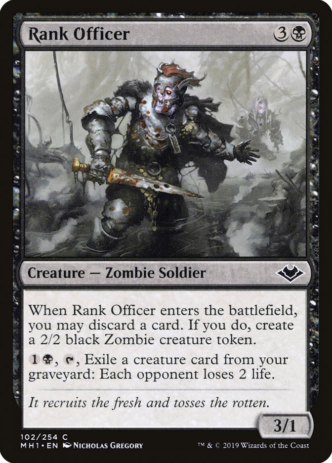 Rank Officer [Modern Horizons] MTG Single Magic: The Gathering    | Red Claw Gaming