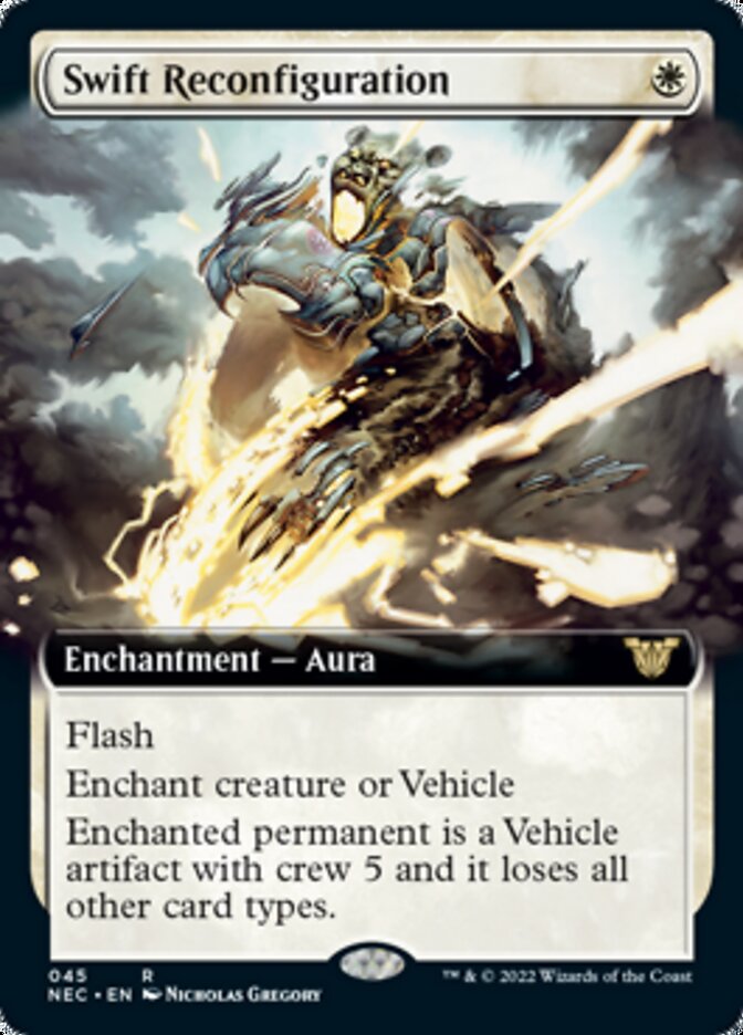 Swift Reconfiguration (Extended Art) [Kamigawa: Neon Dynasty Commander] MTG Single Magic: The Gathering | Red Claw Gaming