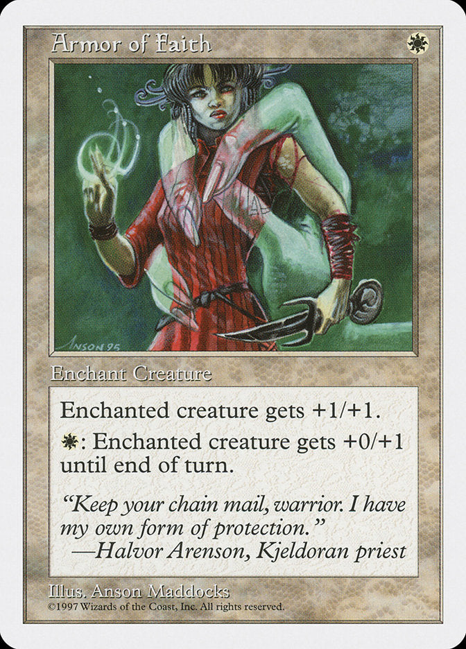 Armor of Faith [Fifth Edition] MTG Single Magic: The Gathering | Red Claw Gaming