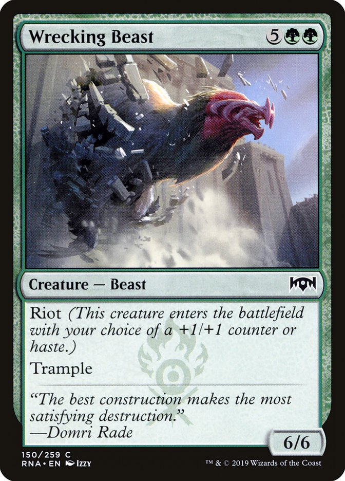 Wrecking Beast [Ravnica Allegiance] MTG Single Magic: The Gathering | Red Claw Gaming