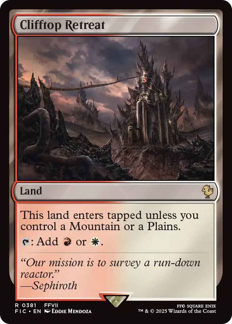 Clifftop Retreat [FINAL FANTASY Commander] MTG Single Magic: The Gathering | Red Claw Gaming