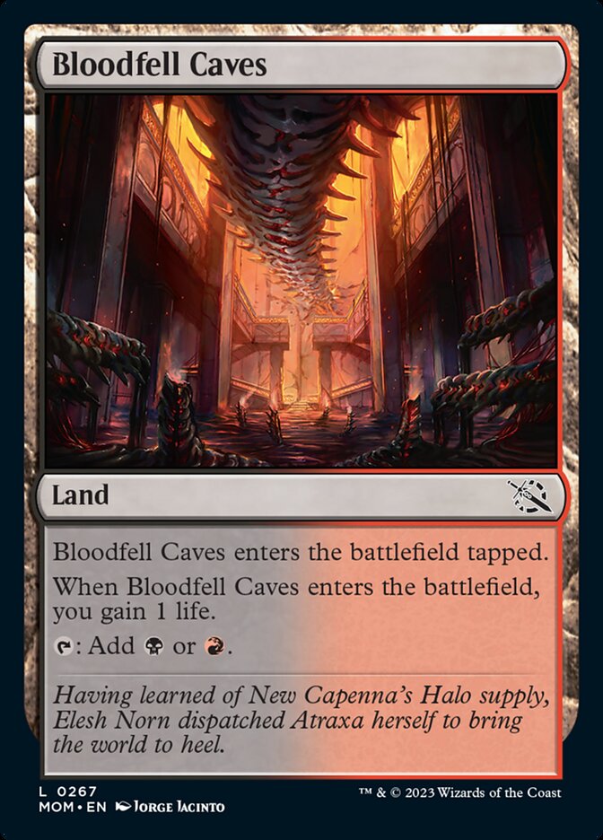 Bloodfell Caves [March of the Machine] MTG Single Magic: The Gathering    | Red Claw Gaming