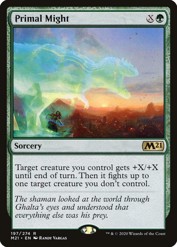Primal Might [Core Set 2021] MTG Single Magic: The Gathering | Red Claw Gaming