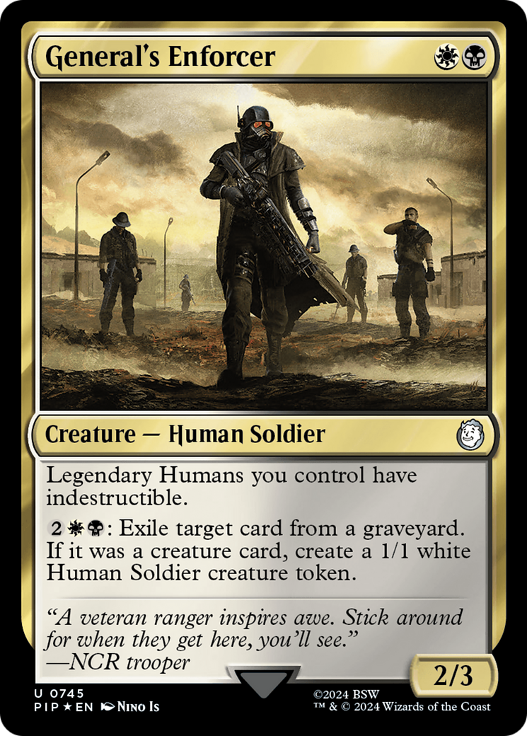 General's Enforcer (Surge Foil) [Fallout] MTG Single Magic: The Gathering    | Red Claw Gaming
