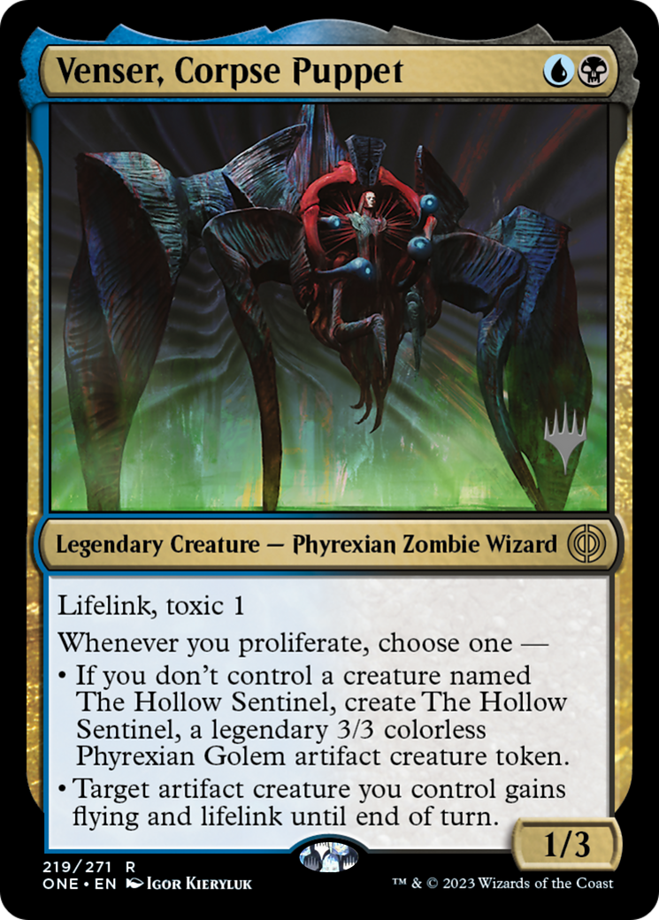 Venser, Corpse Puppet (Promo Pack) [Phyrexia: All Will Be One Promos] MTG Single Magic: The Gathering | Red Claw Gaming