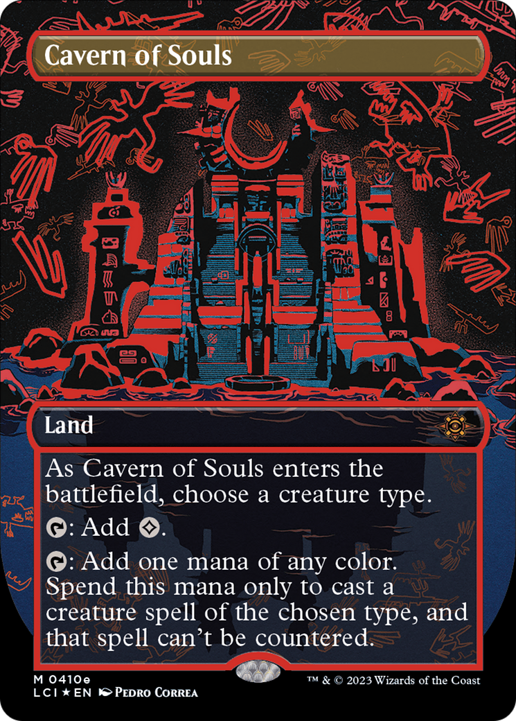 Cavern of Souls (0410e) (Borderless) [The Lost Caverns of Ixalan] MTG Single Magic: The Gathering    | Red Claw Gaming