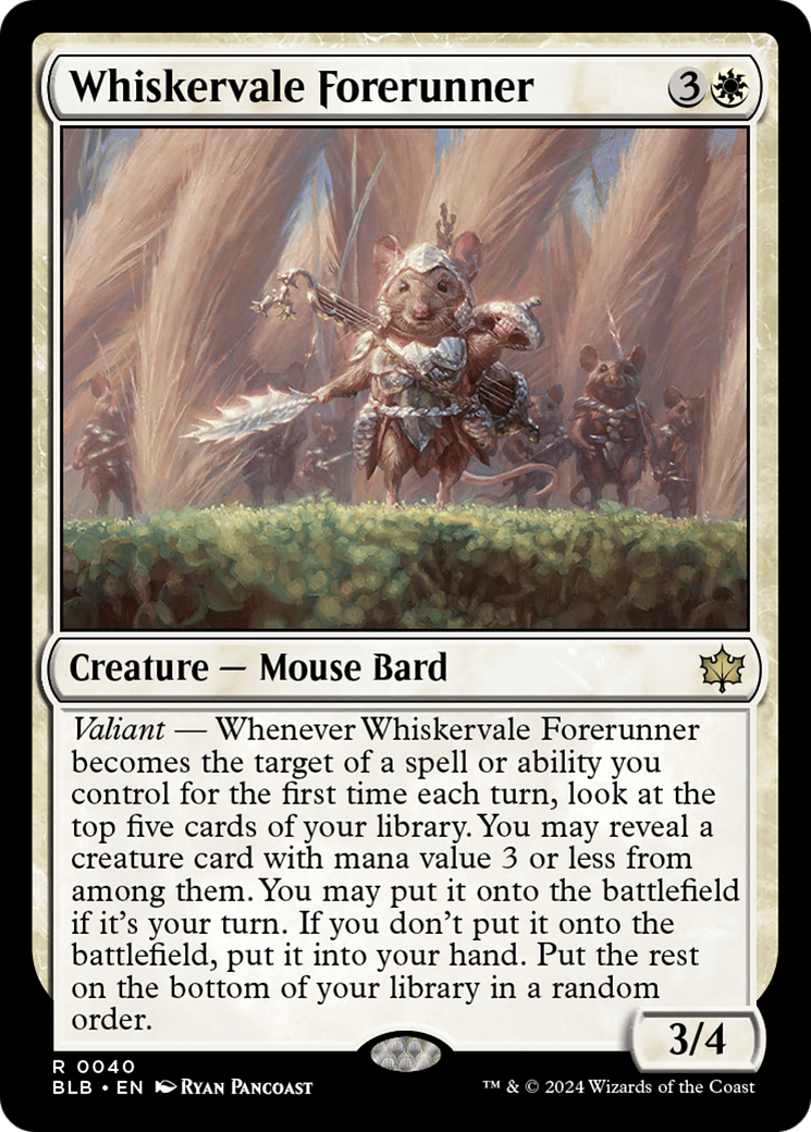 Whiskervale Forerunner [Bloomburrow] MTG Single Magic: The Gathering | Red Claw Gaming