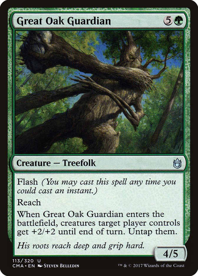 Great Oak Guardian [Commander Anthology] MTG Single Magic: The Gathering | Red Claw Gaming