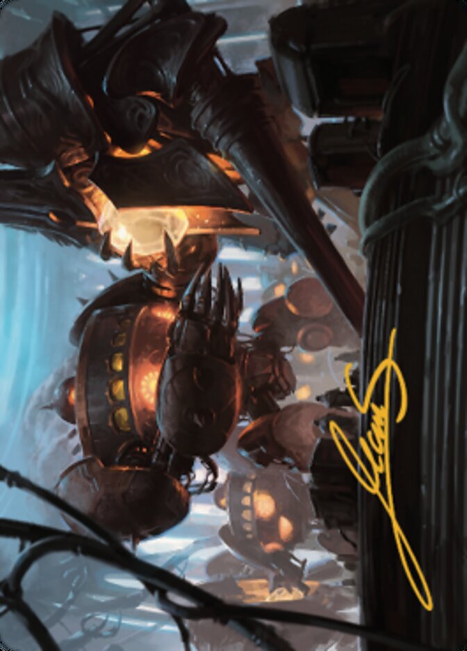 Autonomous Assembler Art Card (Gold-Stamped Signature) [The Brothers' War Art Series] MTG Single Magic: The Gathering | Red Claw Gaming