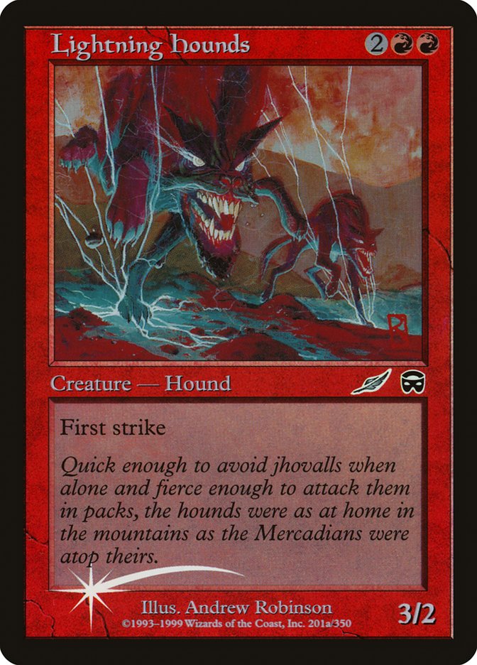 Lightning Hounds [Media Promos] MTG Single Magic: The Gathering | Red Claw Gaming