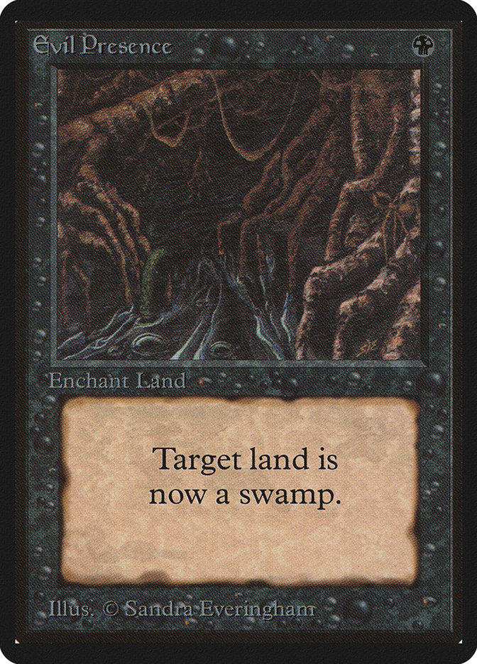 Evil Presence [Beta Edition] MTG Single Magic: The Gathering | Red Claw Gaming