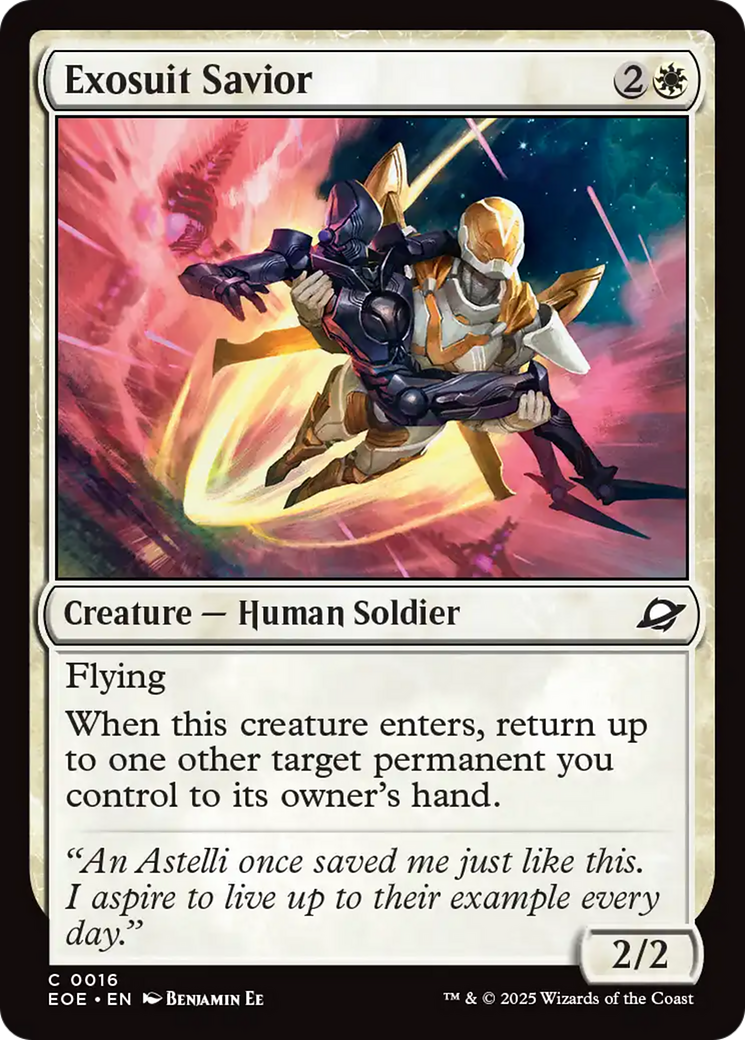 Exosuit Savior [Edge of Eternities] MTG Single Magic: The Gathering | Red Claw Gaming