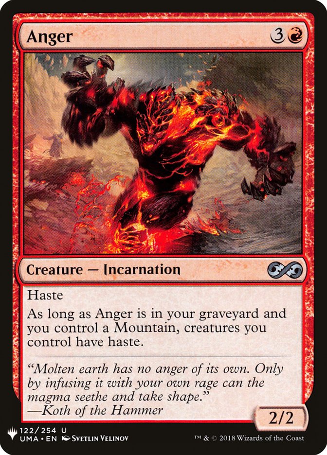 Anger [Mystery Booster] MTG Single Magic: The Gathering    | Red Claw Gaming