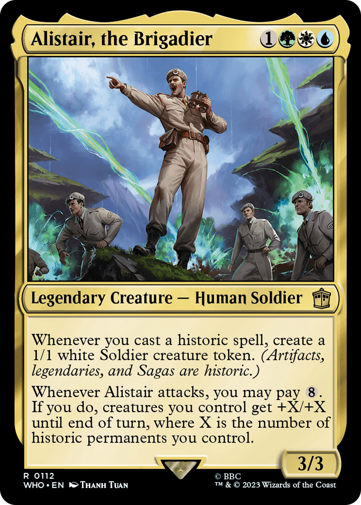 Alistair, the Brigadier [Doctor Who] MTG Single Magic: The Gathering | Red Claw Gaming