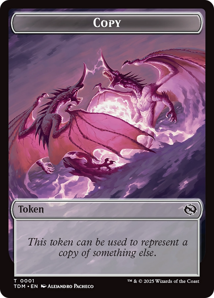 Karox Bladewing // Copy Double-Sided Token [Tarkir: Dragonstorm Commander Tokens] MTG Single Magic: The Gathering | Red Claw Gaming