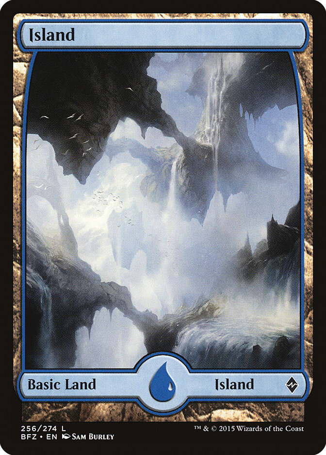Island (256) (Full Art) [Battle for Zendikar] MTG Single Magic: The Gathering | Red Claw Gaming