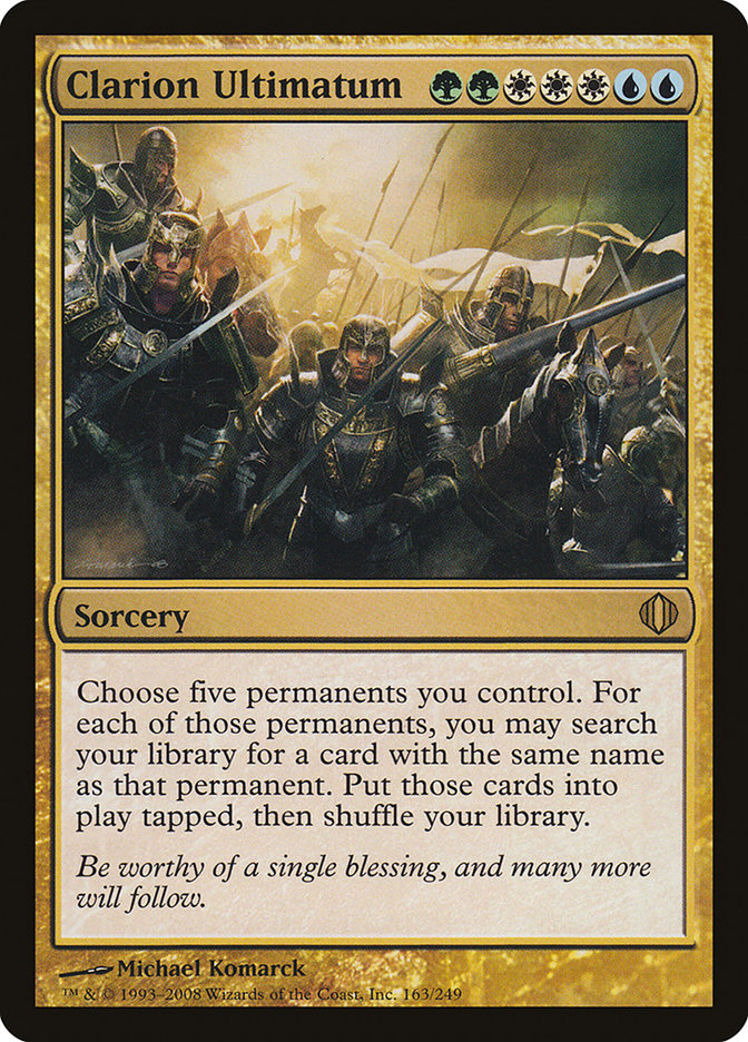 Clarion Ultimatum [Shards of Alara] MTG Single Magic: The Gathering | Red Claw Gaming