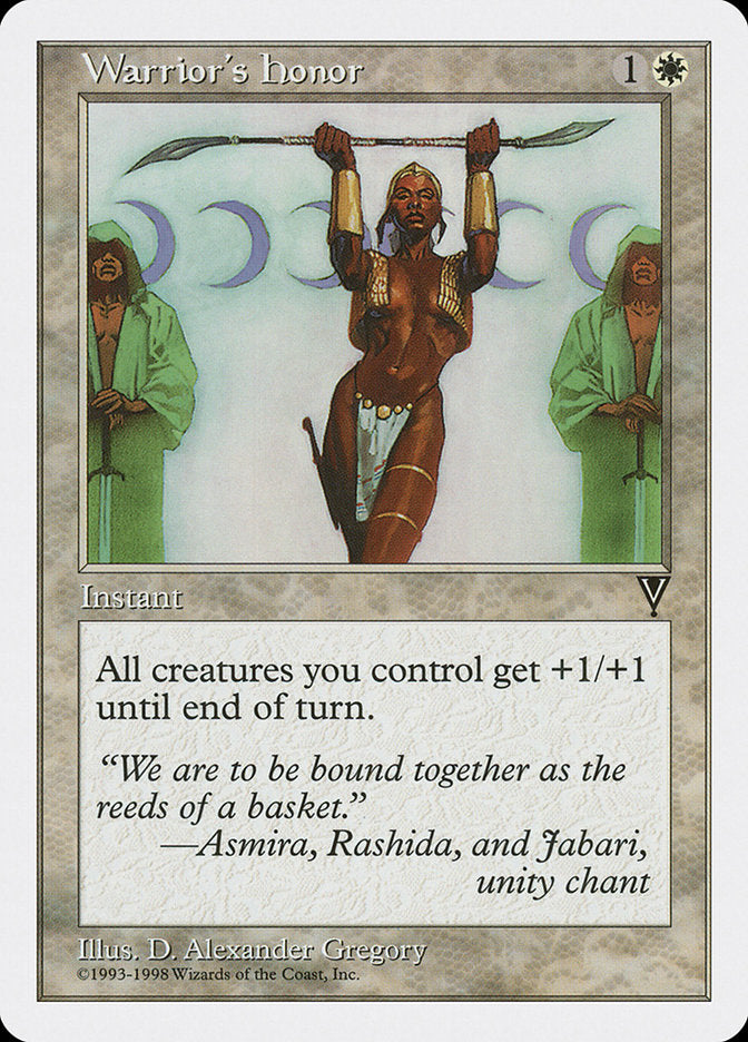 Warrior's Honor [Anthologies] MTG Single Magic: The Gathering | Red Claw Gaming