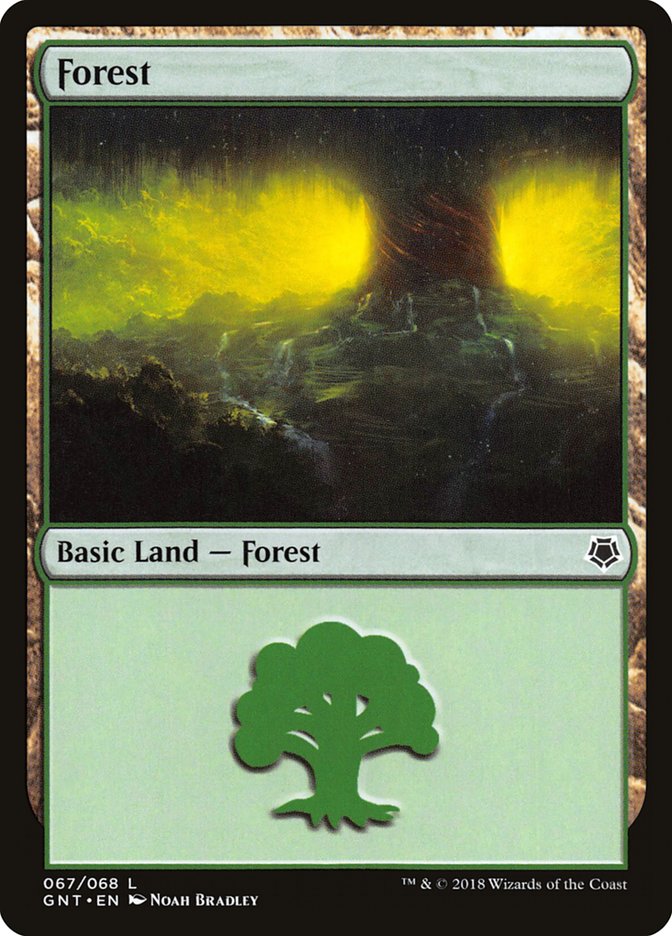 Forest (67) [Game Night 2018] MTG Single Magic: The Gathering | Red Claw Gaming