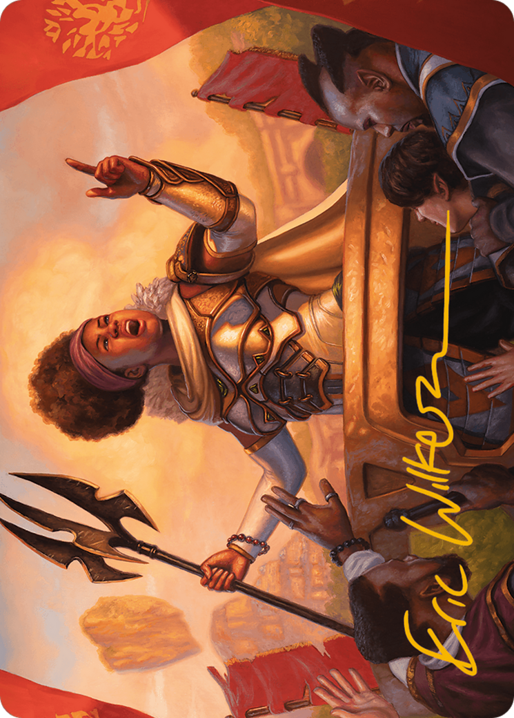 Recruiter of the Guard Art Card (Gold-Stamped Signature) [Modern Horizons 3 Art Series] MTG Single Magic: The Gathering    | Red Claw Gaming