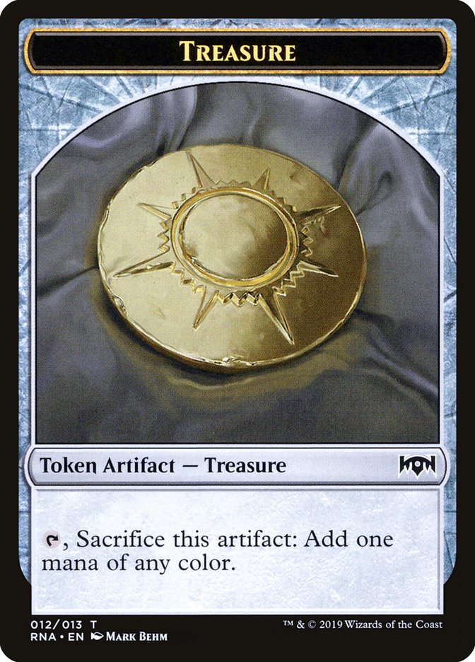 Cleric // Treasure Double-Sided Token [Ravnica Allegiance Guild Kit Tokens] MTG Single Magic: The Gathering | Red Claw Gaming