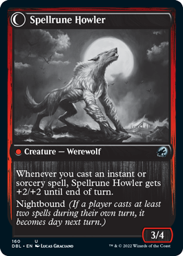 Spellrune Painter // Spellrune Howler [Innistrad: Double Feature] MTG Single Magic: The Gathering | Red Claw Gaming