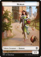 Human // Spirit Double-Sided Token [Phyrexia: All Will Be One Commander Tokens] MTG Single Magic: The Gathering | Red Claw Gaming