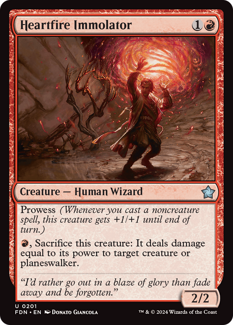 Heartfire Immolator [Foundations] MTG Single Magic: The Gathering | Red Claw Gaming