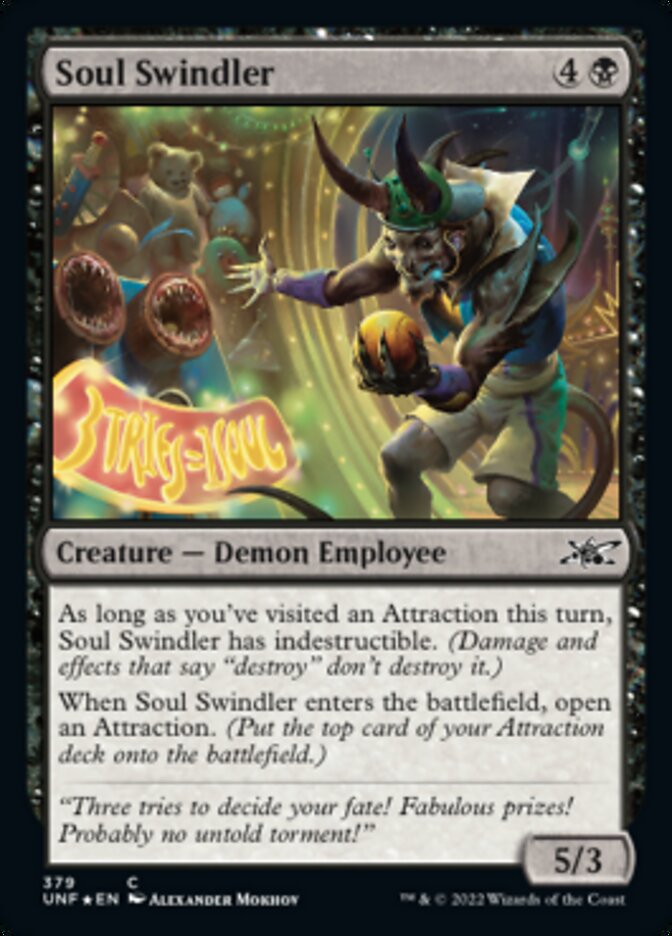 Soul Swindler (Galaxy Foil) [Unfinity] MTG Single Magic: The Gathering    | Red Claw Gaming