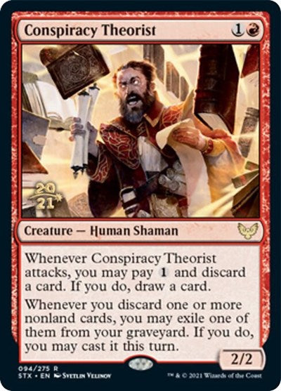 Conspiracy Theorist [Strixhaven: School of Mages Prerelease Promos] MTG Single Magic: The Gathering | Red Claw Gaming