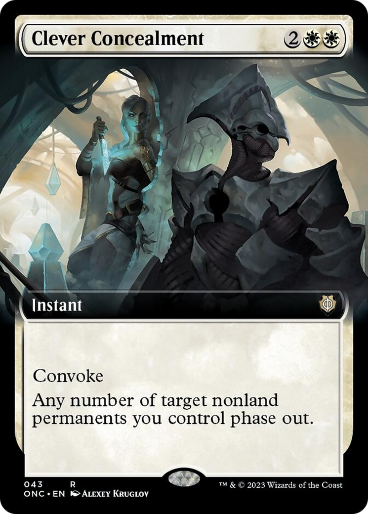 Clever Concealment (Extended Art) [Phyrexia: All Will Be One Commander] MTG Single Magic: The Gathering | Red Claw Gaming