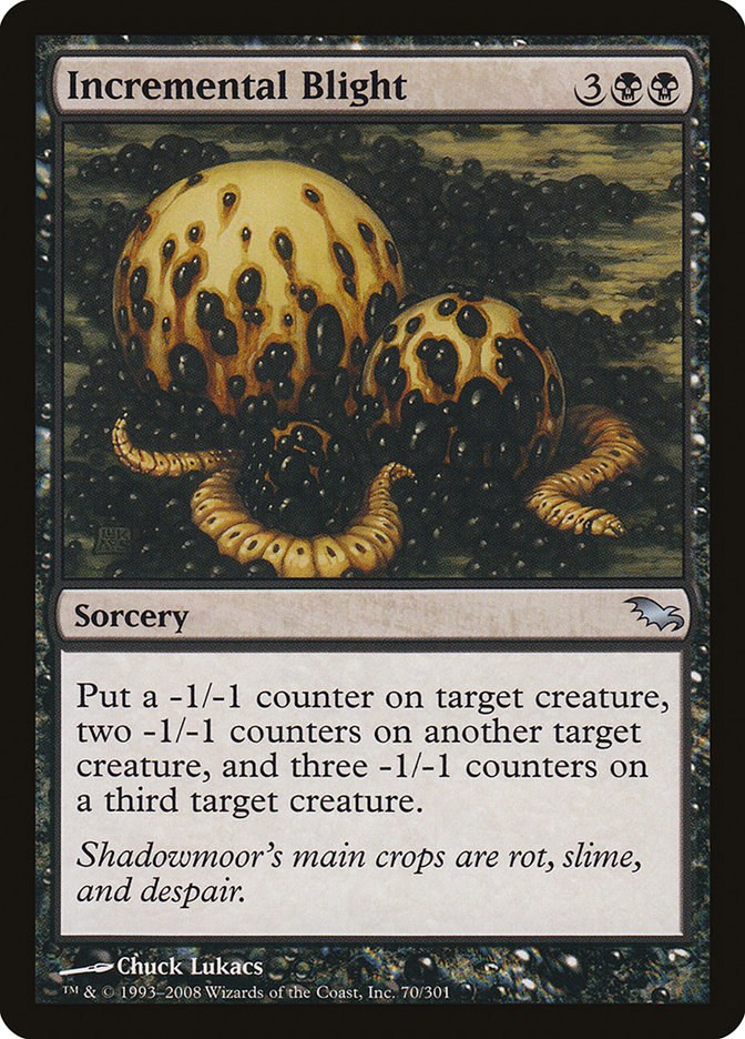 Incremental Blight [Shadowmoor] MTG Single Magic: The Gathering | Red Claw Gaming