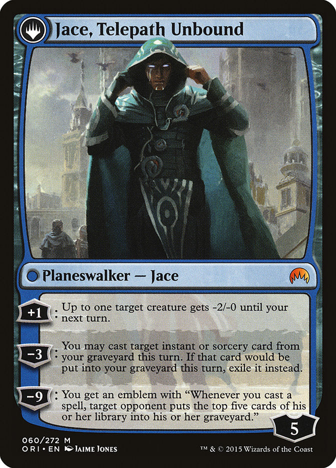 Jace, Vryn's Prodigy // Jace, Telepath Unbound [Magic Origins] MTG Single Magic: The Gathering | Red Claw Gaming