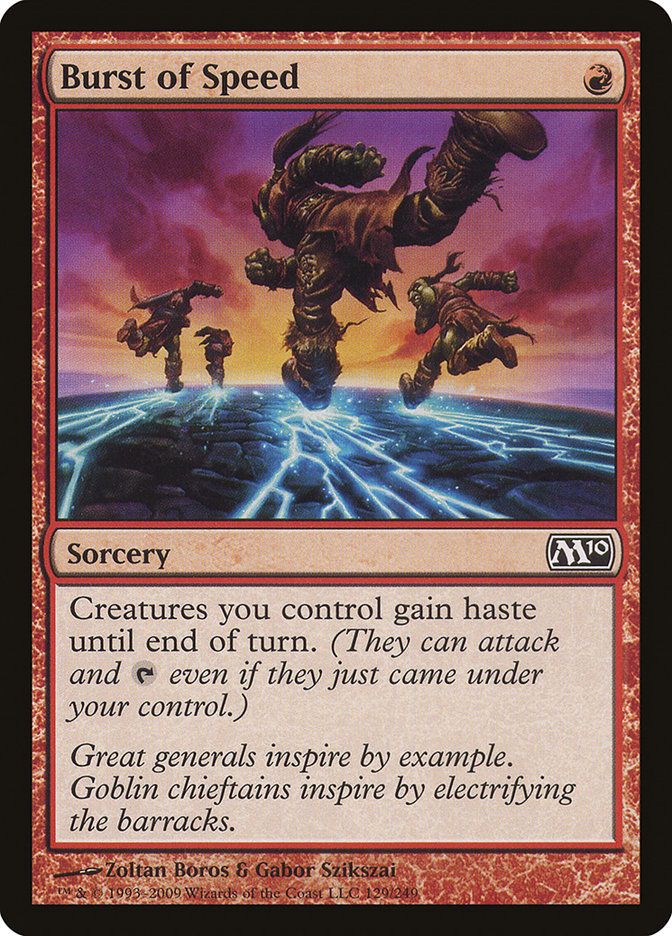 Burst of Speed [Magic 2010] MTG Single Magic: The Gathering | Red Claw Gaming