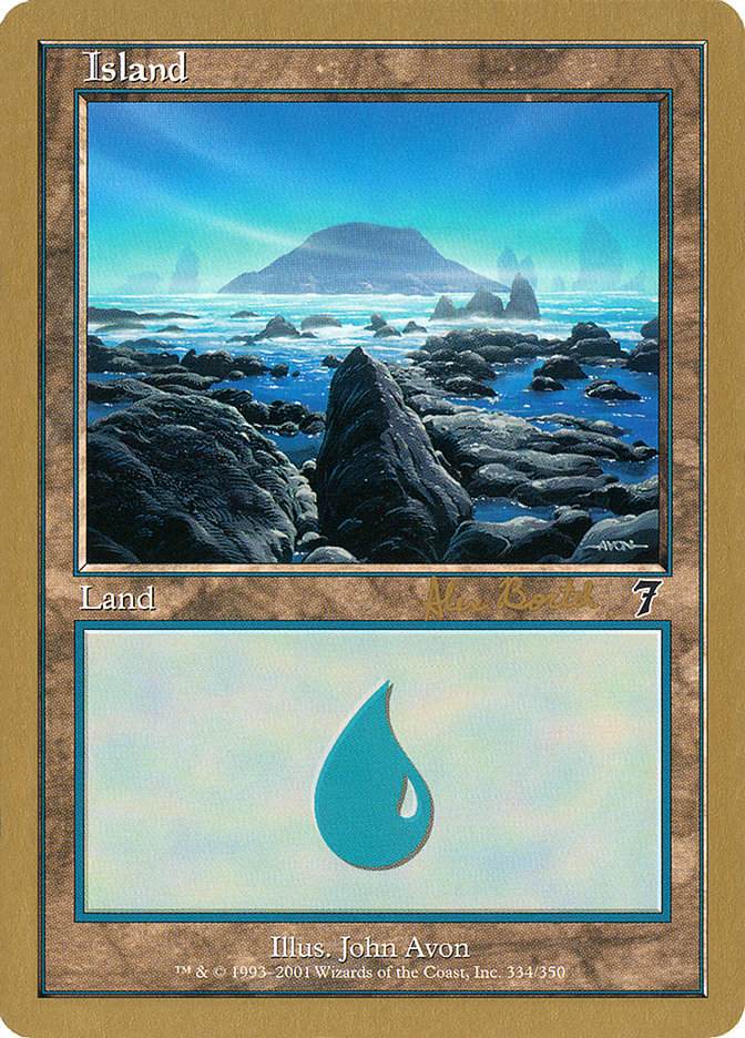 Island (ab334) (Alex Borteh) [World Championship Decks 2001] MTG Single Magic: The Gathering | Red Claw Gaming