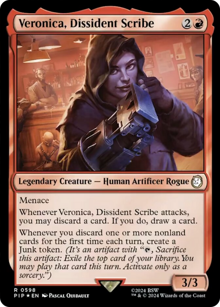 Veronica, Dissident Scribe (Surge Foil) [Fallout] MTG Single Magic: The Gathering | Red Claw Gaming